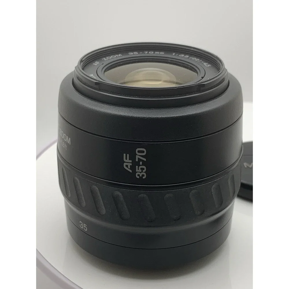 Minolta AF Zoom 35-70mm 1:3.5 (22)-4.5 Camera Lens + Tiffen 49 Mm UV Filter